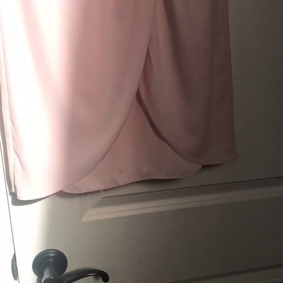 NWT Vera Wang strapless Tulip skirt with sash style vw360166 Blush Sz 8 (sku A) - Picture 3 of 10